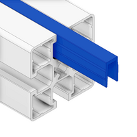 MODULAR SOLUTIONS PVC COVER PROFILE BLUE, 2M